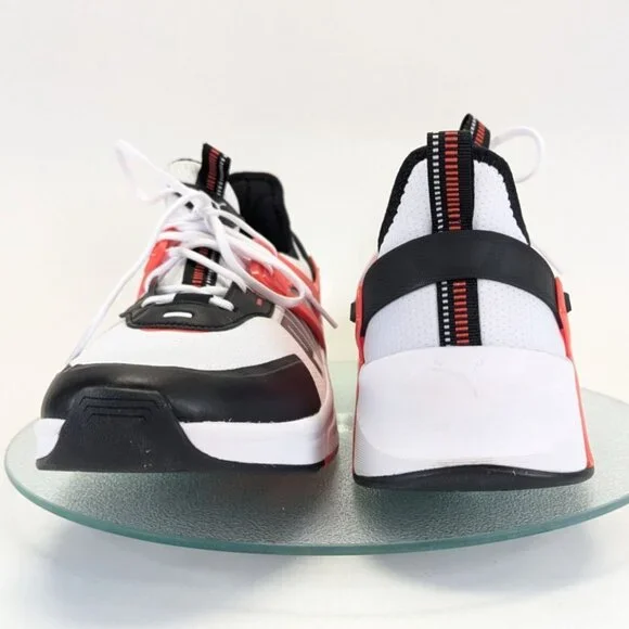 PUMA MMS Pacer Future Mens 11.5 White Black Red Athletic Sneakers - Picture 8 of 9